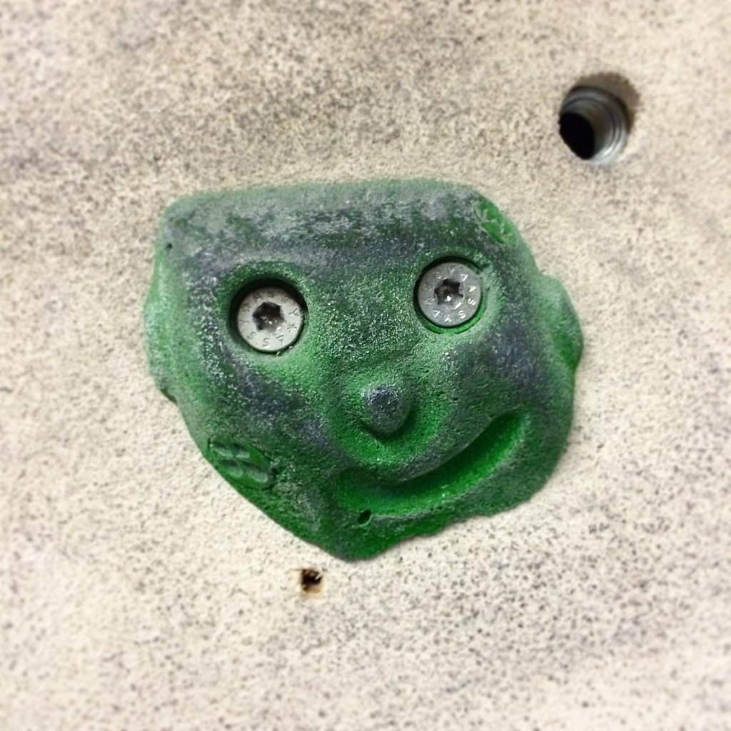 Griff mit Gesicht